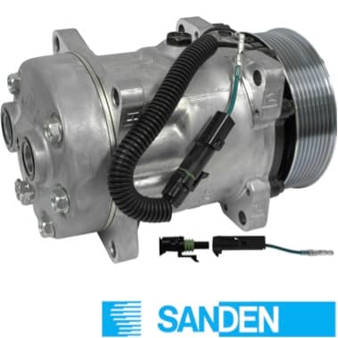 SANDEN 709 OREJA HORIZ-PAD GV (8PK 119mm 12V) 7H15 4864 SANDEN CP4864S