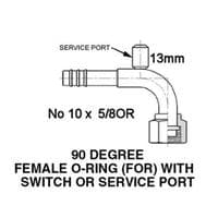  FITTING ORING CURVO 1/2 C/Valv. R12 FT5101