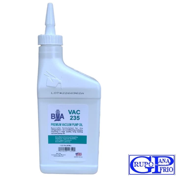  PARA BOMBAS DE VACIO TODOS VAC 235 BVA (1/2 LITRO) AC2289