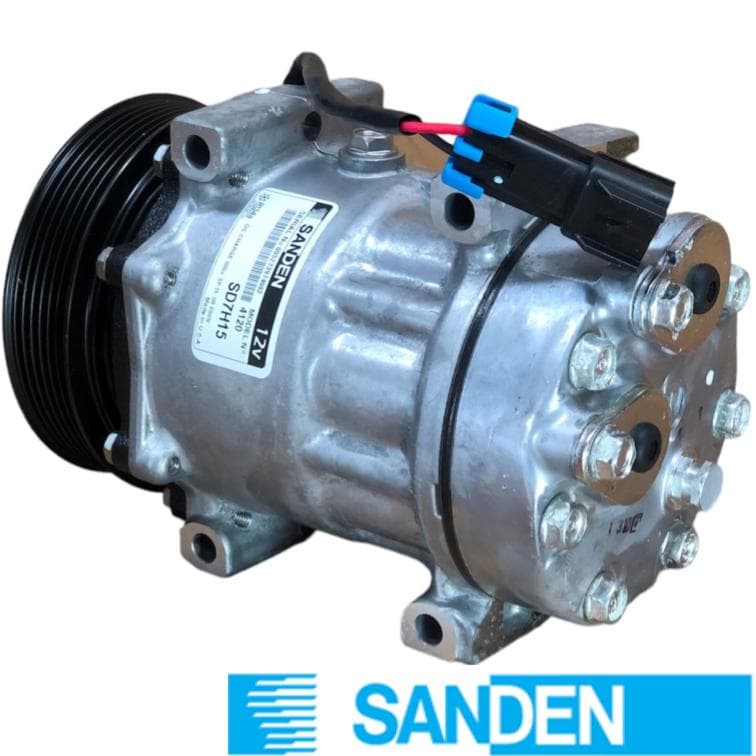 SANDEN 709 T.P HORIZ-PAD WV (6PK 125mm 12V) SHD 7H15 4120 SANDEN CP4120S