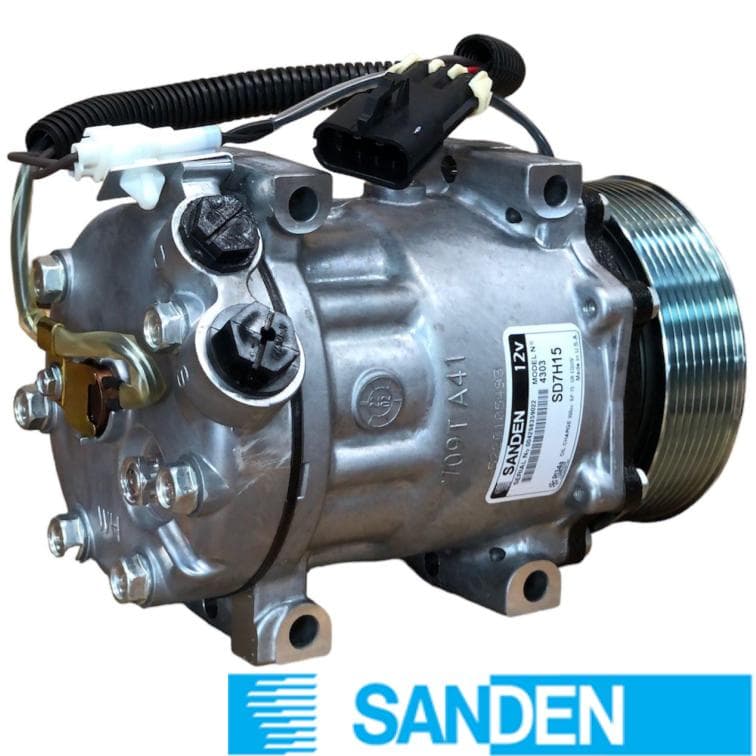SANDEN 709 T.P 51º-PAD WH (8PK 119mm 12V) 7H15 4303 SANDEN CP4303S