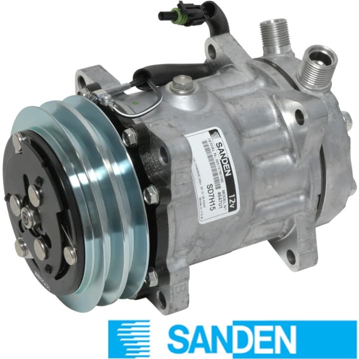 SANDEN 709 OREJA VERT-OR JD (2A 132mm 12V) SHD 7H15 4654/4647/8024 SANDEN CP4654S