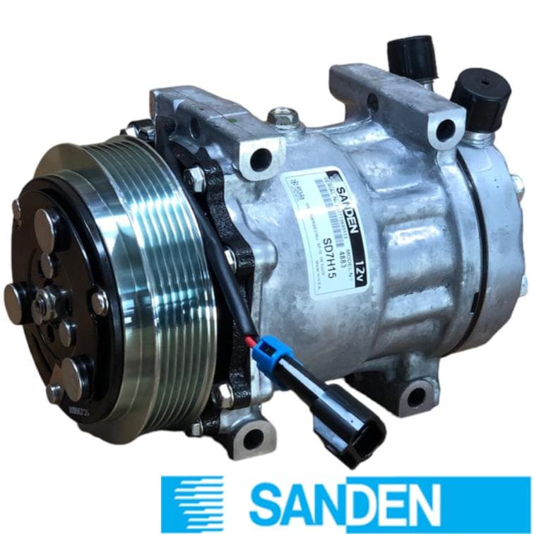 SANDEN 709 T.P VERT-OR JD (6PK 125mm 12V) 7H15 4883 SANDEN CP4883S