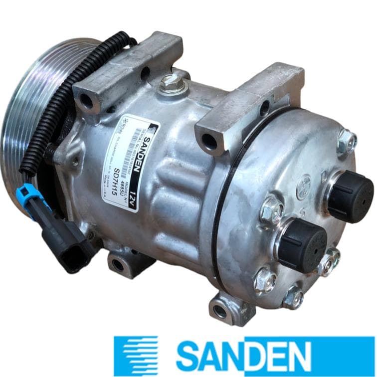 SANDEN 709 T.P HORIZ-ROTALOCK MJA (8PK 130mm 12V) 7H15 4885 SANDEN CP4885S