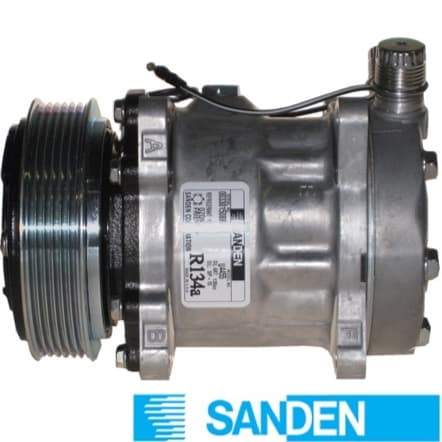 SANDEN 708 OREJA VERT-OR JE (6PK 119mm 12V) 7H13 7304 SANDEN CP7304S