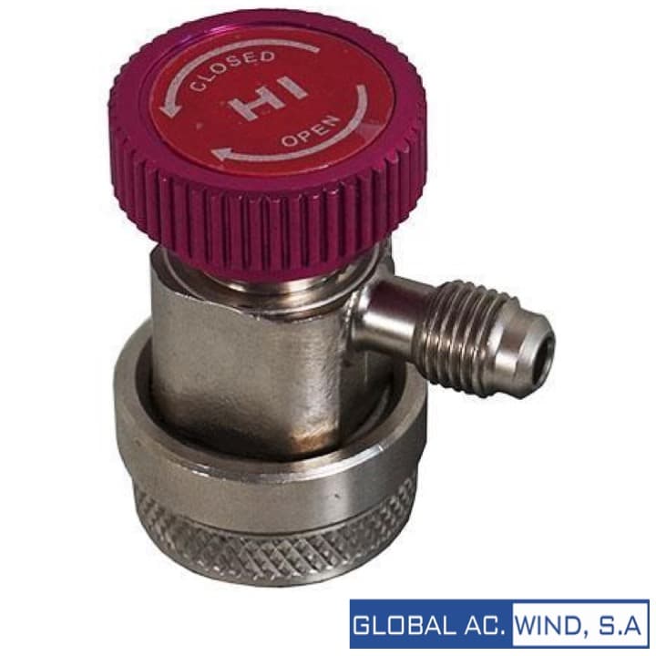 GW (ALTA) R134 90° ROJO (Para Manguera manometros) GW HE0006W
