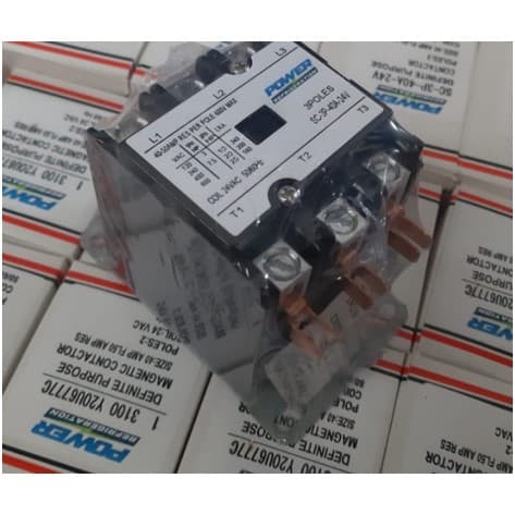  CONTROLES Y ACCESORIOS TODOS CONTACTOR 40 AMPERIOS 3 POLOS 24V POWER REFRIGERATION RC8010